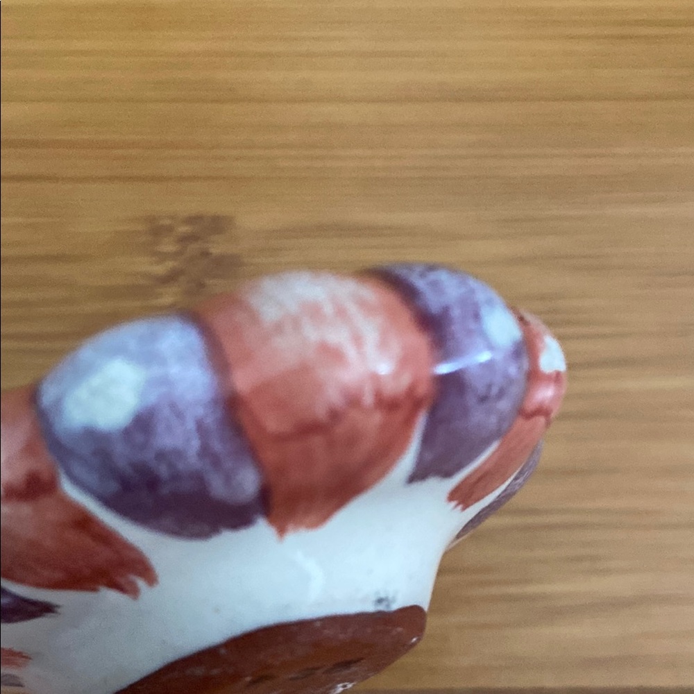 MacKenzie-Childs Ceramic Knobs Set Of 3 Floral Green Purple Orange Vintage - Picture 13 of 17